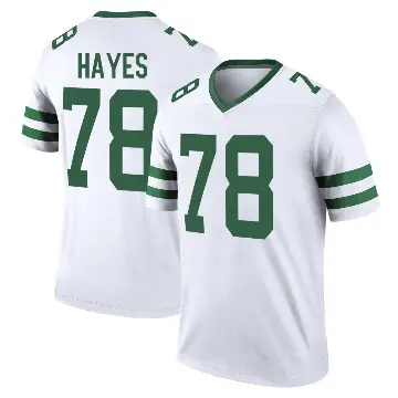 ＃78 Men's Marquis Hayes White Legend New York Jets Legacy Jersey