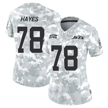 ＃78 Women's Marquis Hayes Arctic Camo Limited New York Jets 2024 Salute to Service Jersey