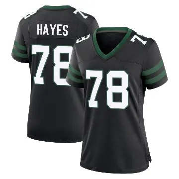 ＃78 Women's Marquis Hayes Black Game New York Jets Legacy Alternate Jersey