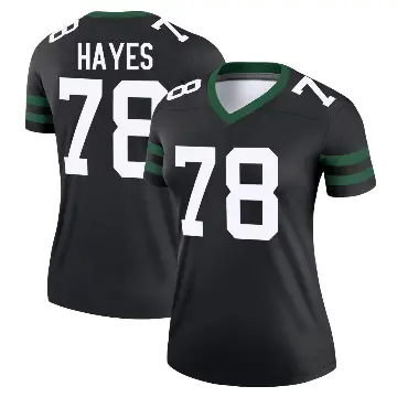 ＃78 Women's Marquis Hayes Black Legend New York Jets Legacy Jersey