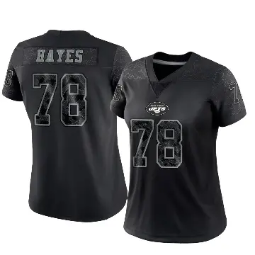 ＃78 Women's Marquis Hayes Black Limited New York Jets Reflective Jersey