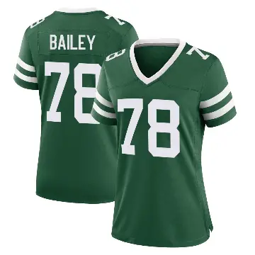 ＃78 Women's Zack Bailey Green Game New York Jets Legacy Jersey