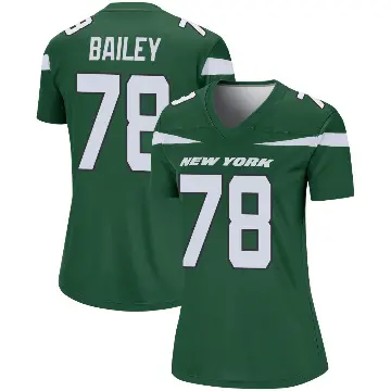 ＃78 Women's Zack Bailey Green Legend New York Jets Gotham Player Jersey