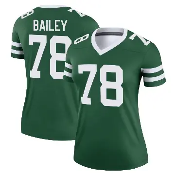 ＃78 Women's Zack Bailey Green Legend New York Jets Legacy Jersey