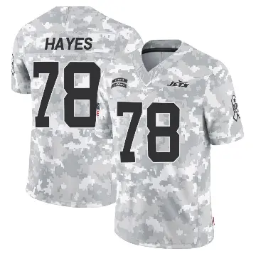 ＃78 Youth Marquis Hayes Arctic Camo Limited New York Jets 2024 Salute to Service Jersey