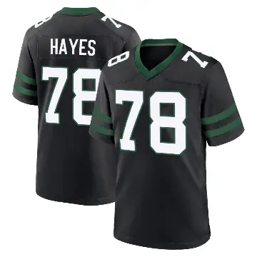 ＃78 Youth Marquis Hayes Black Game New York Jets Legacy Alternate Jersey