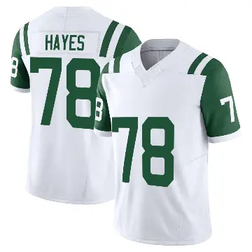 ＃78 Youth Marquis Hayes White Limited New York Jets Classic Alternate Vapor F.U.S.E. Jersey