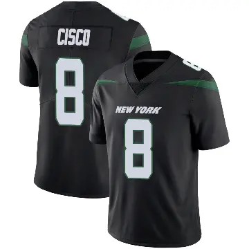 ＃8 Men's Andre Cisco Black Limited New York Jets Stealth Vapor Jersey