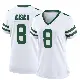 ＃8 Women's Andre Cisco White Game New York Jets Legacy Jersey