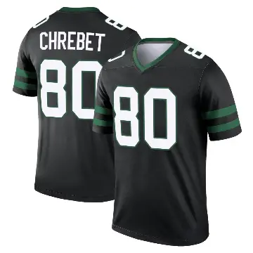 ＃80 Men's Wayne Chrebet Black Legend New York Jets Legacy Jersey