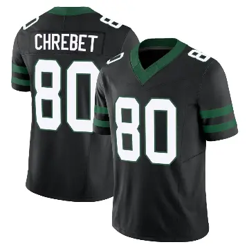 ＃80 Men's Wayne Chrebet Black Limited New York Jets Legacy Alternate Vapor F.U.S.E. Jersey