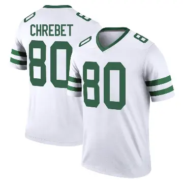 ＃80 Men's Wayne Chrebet White Legend New York Jets Legacy Jersey