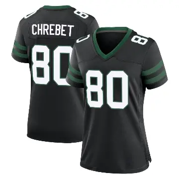 ＃80 Women's Wayne Chrebet Black Game New York Jets Legacy Alternate Jersey