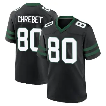 ＃80 Youth Wayne Chrebet Black Game New York Jets Legacy Alternate Jersey