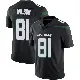 ＃81 Men's Pokey Wilson Black Limited New York Jets Stealth Vapor Jersey