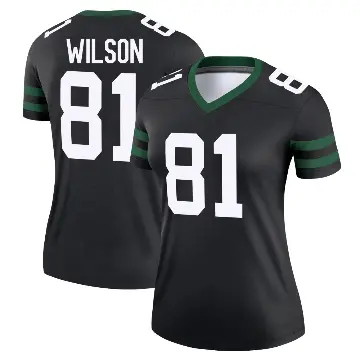 ＃81 Women's Pokey Wilson Black Legend New York Jets Legacy Jersey