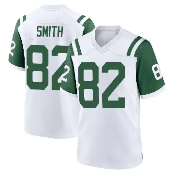 ＃82 Youth Arian Smith White Game New York Jets Classic Alternate Jersey