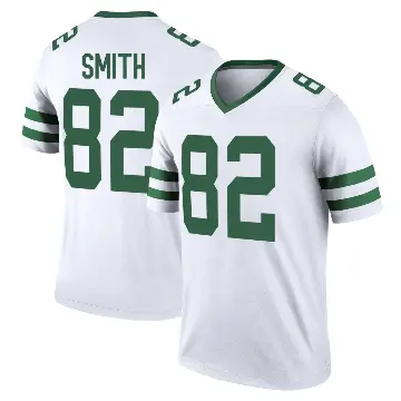 ＃82 Youth Arian Smith White Legend New York Jets Legacy Jersey