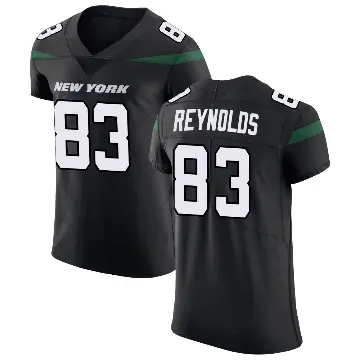 ＃83 Men's Josh Reynolds Black Elite New York Jets Stealth Vapor Untouchable Jersey