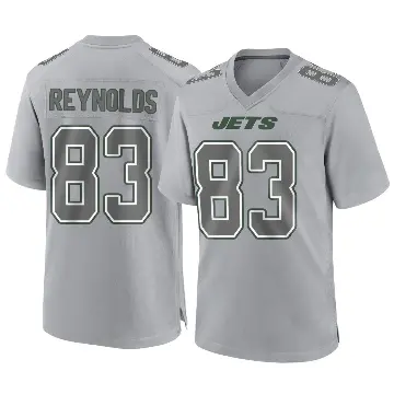 ＃83 Men's Josh Reynolds Gray Game New York Jets Atmosphere Fashion Jersey