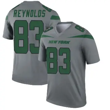 ＃83 Youth Josh Reynolds Gray Legend New York Jets Inverted Jersey