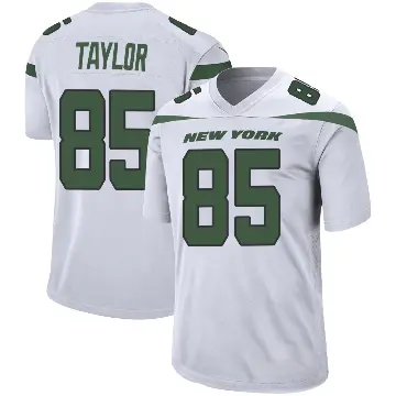 ＃85 Men's Mason Taylor White Game New York Jets Spotlight Jersey