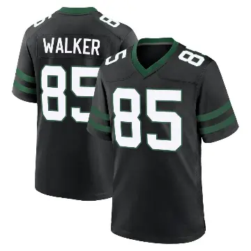 ＃85 Men's Wesley Walker Black Game New York Jets Legacy Alternate Jersey