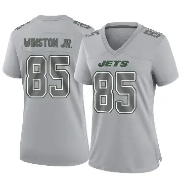 ＃85 Women's Easop Winston Jr. Gray Game New York Jets Atmosphere Fashion Jersey