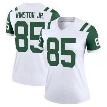 ＃85 Women's Easop Winston Jr. White Legend New York Jets Classic Alternate Jersey