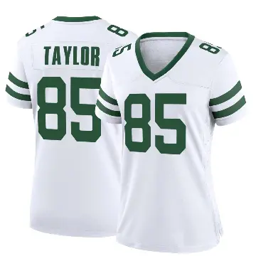 ＃85 Women's Mason Taylor White Game New York Jets Legacy Jersey
