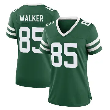 ＃85 Women's Wesley Walker Green Game New York Jets Legacy Jersey