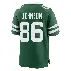 ＃86 Men's Neal Johnson Green Game New York Jets Legacy Jersey