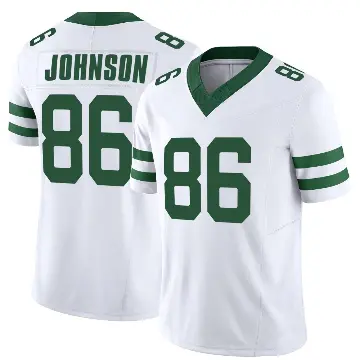 ＃86 Men's Neal Johnson White Game New York Jets Legacy Jersey