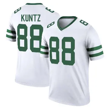 ＃88 Youth Zack Kuntz White Legend New York Jets Legacy Jersey