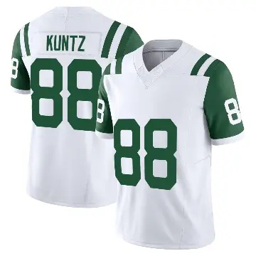 ＃88 Youth Zack Kuntz White Limited New York Jets Classic Alternate Vapor F.U.S.E. Jersey