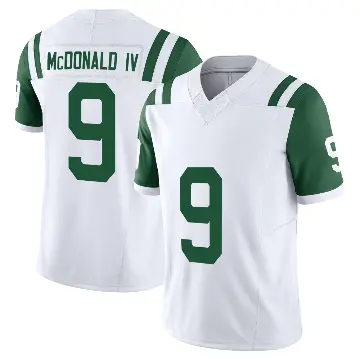 ＃9 Men's Will McDonald IV White Limited New York Jets Classic Alternate Vapor F.U.S.E. Jersey