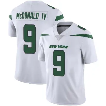 ＃9 Men's Will McDonald IV White Limited New York Jets Spotlight Vapor Jersey