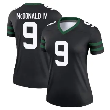＃9 Women's Will McDonald IV Black Legend New York Jets Legacy Jersey