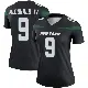 ＃9 Women's Will McDonald IV Black Legend New York Jets Stealth Color Rush Jersey