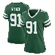 ＃91 Women's Derrick Nnadi Green Game New York Jets Legacy Jersey