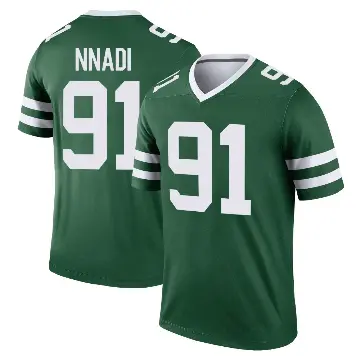 ＃91 Youth Derrick Nnadi Green Legend New York Jets Legacy Jersey