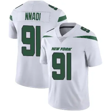 ＃91 Youth Derrick Nnadi White Limited New York Jets Spotlight Vapor Jersey