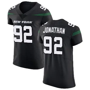 ＃92 Men's Kingsley Jonathan Black Elite New York Jets Stealth Vapor Untouchable Jersey
