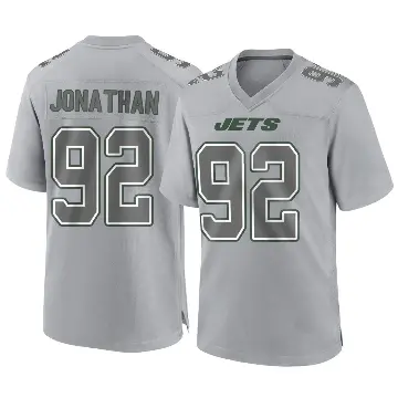 ＃92 Men's Kingsley Jonathan Gray Game New York Jets Atmosphere Fashion Jersey