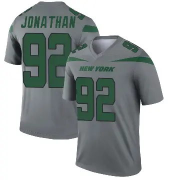 ＃92 Men's Kingsley Jonathan Gray Legend New York Jets Inverted Jersey