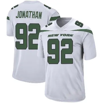 ＃92 Men's Kingsley Jonathan White Game New York Jets Spotlight Jersey