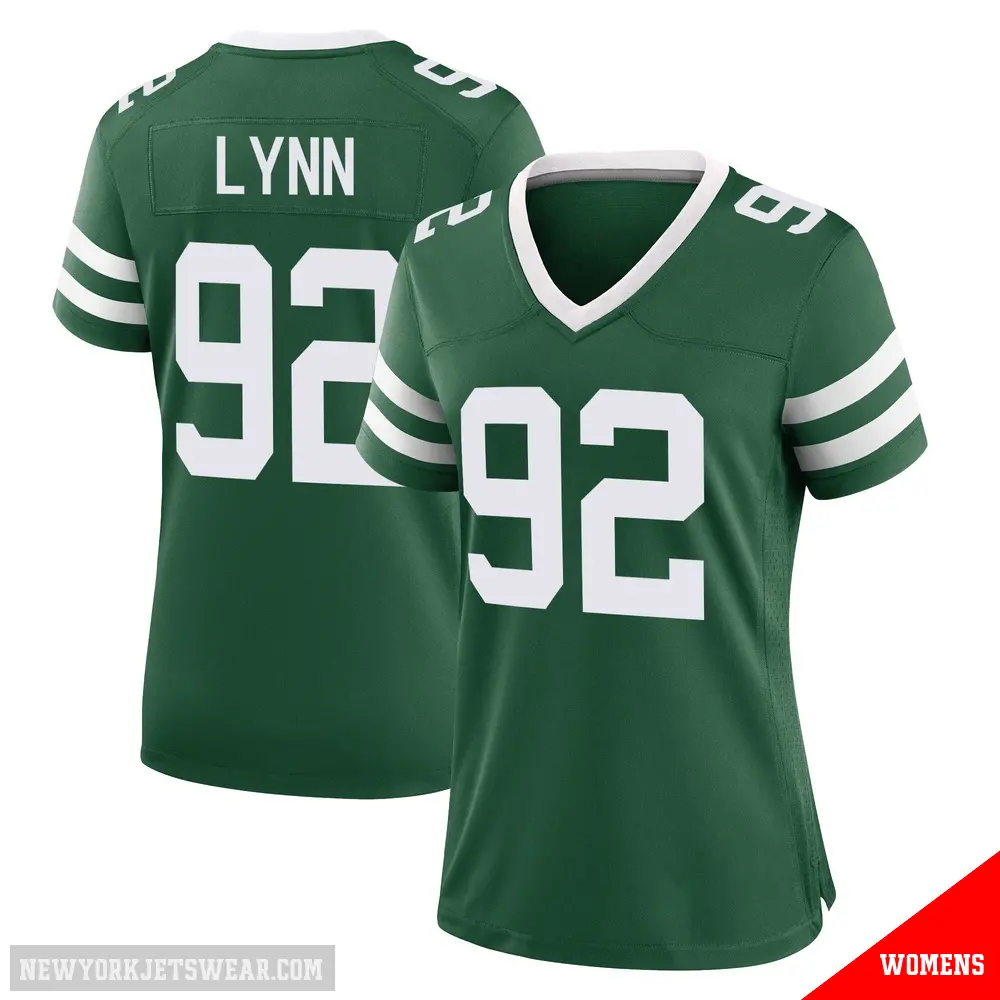 ＃92 Women's Nate Lynn Green Game New York Jets Legacy Jersey