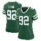 ＃92 Women's Nate Lynn Green Game New York Jets Legacy Jersey