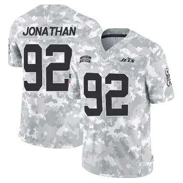 ＃92 Youth Kingsley Jonathan Arctic Camo Limited New York Jets 2024 Salute to Service Jersey