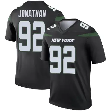 ＃92 Youth Kingsley Jonathan Black Legend New York Jets Stealth Color Rush Jersey